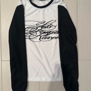 Black and White Men's Sweater Forgotten Raven